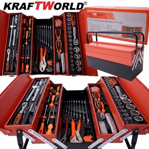 Kraft Tool Case 147 pieces