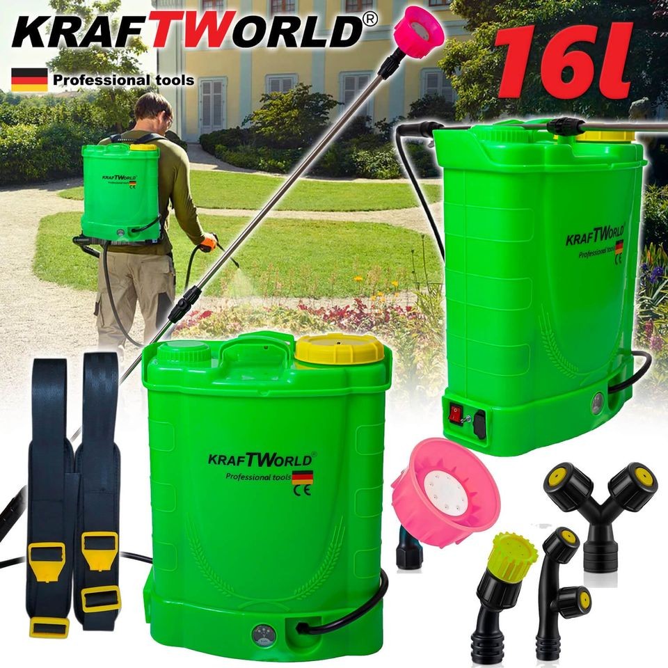 Garden Sprayer battery KraftWorld, 16L, 2 levels of spraying