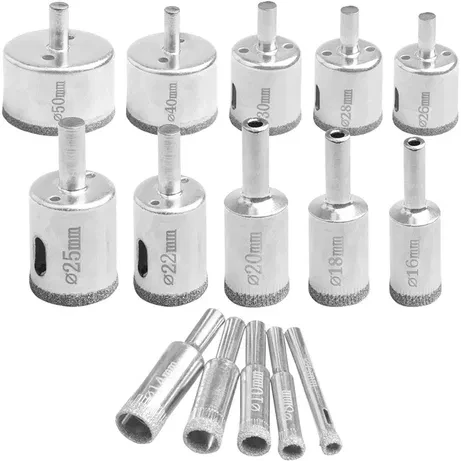 Diamonds Drill bits for ceramics and tiles