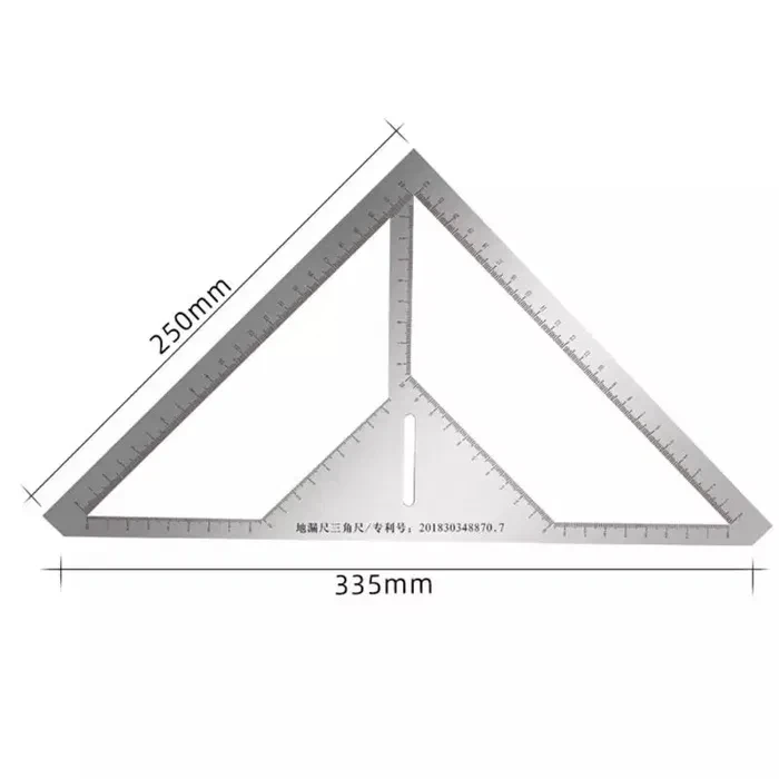 Multifunctional tool for measuring and cutting the tile around the siphon.