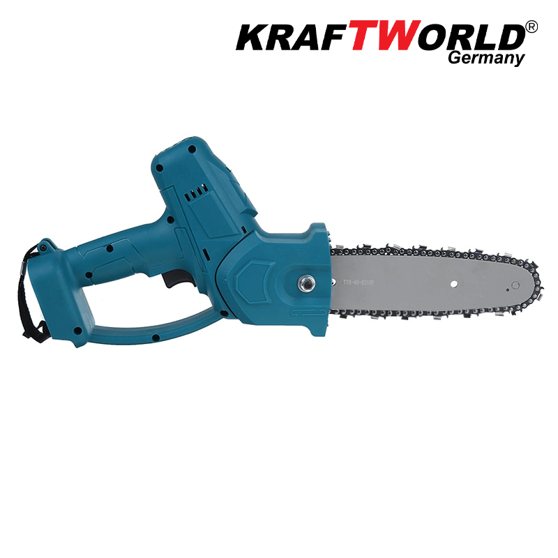 Cordless Branch Cutter KraftWorld 38V 10Ah Mini Saw with Two Batteries