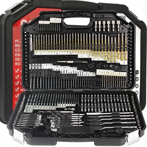 Mar-Pol 246-piece bit and drill set / drill bits in case