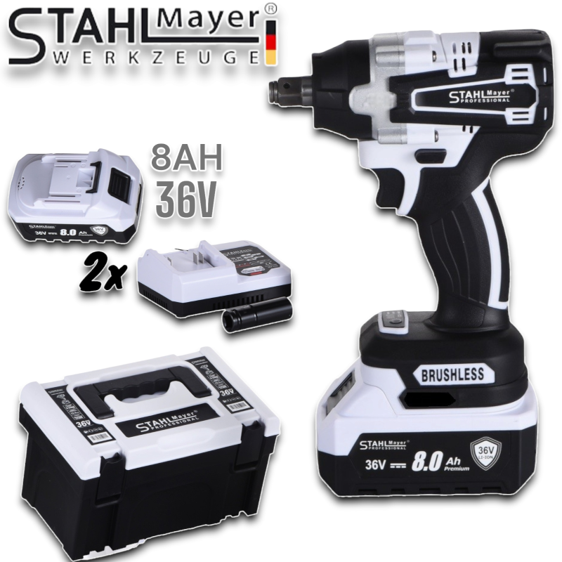 Cordless Impact/Wrench – 36V 8.0AH STAHLMAYER Model-2024