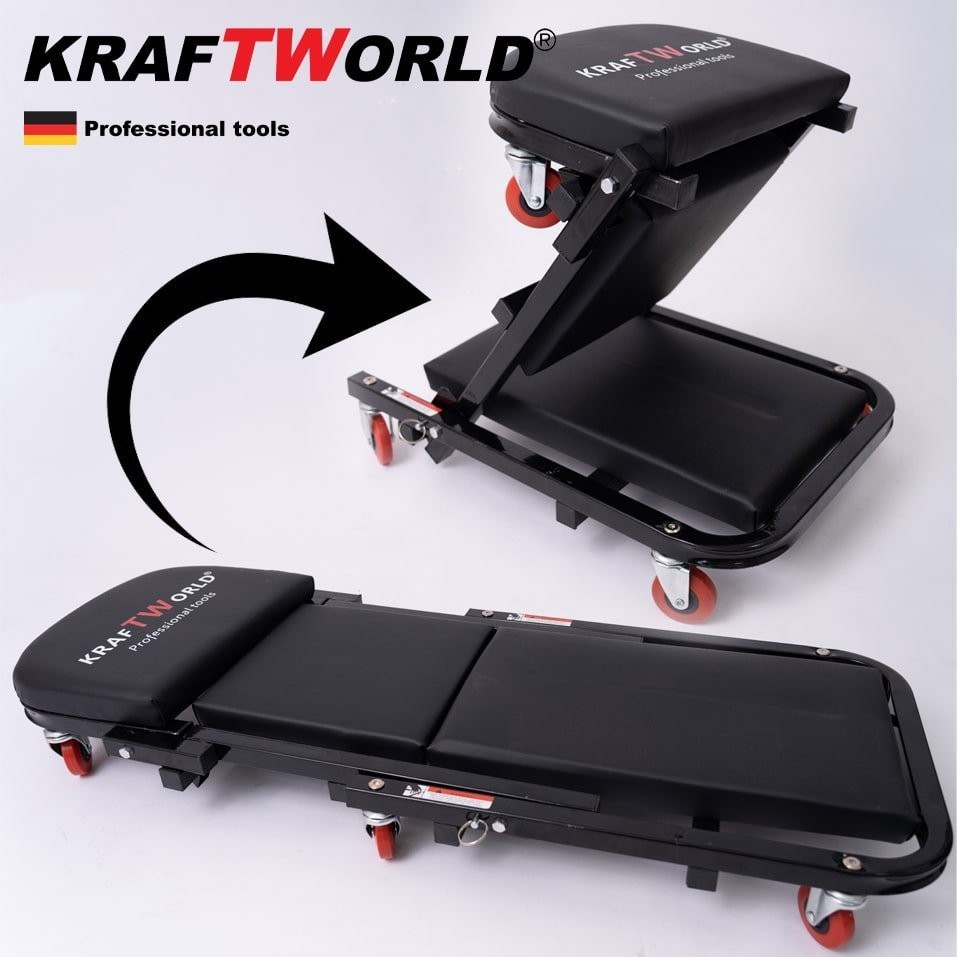 Auto couch KrafT - folding - work chair for car service