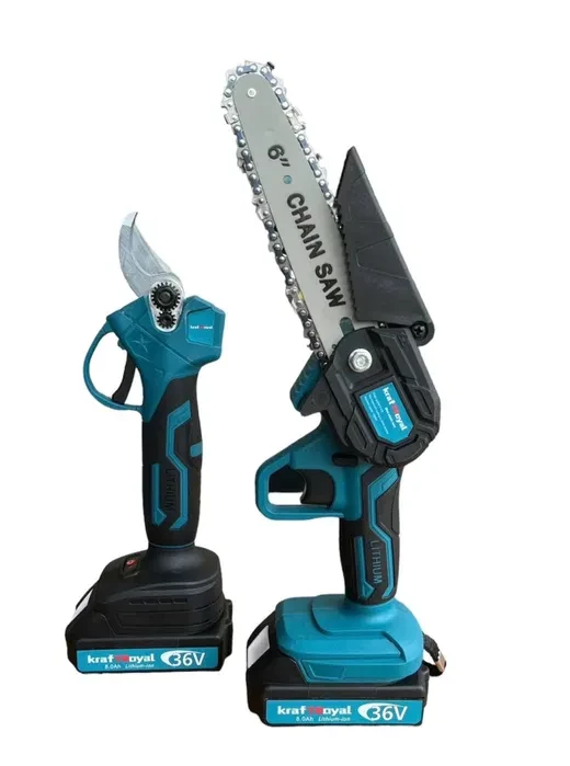 Garden set Cordless shears and Cordless saw