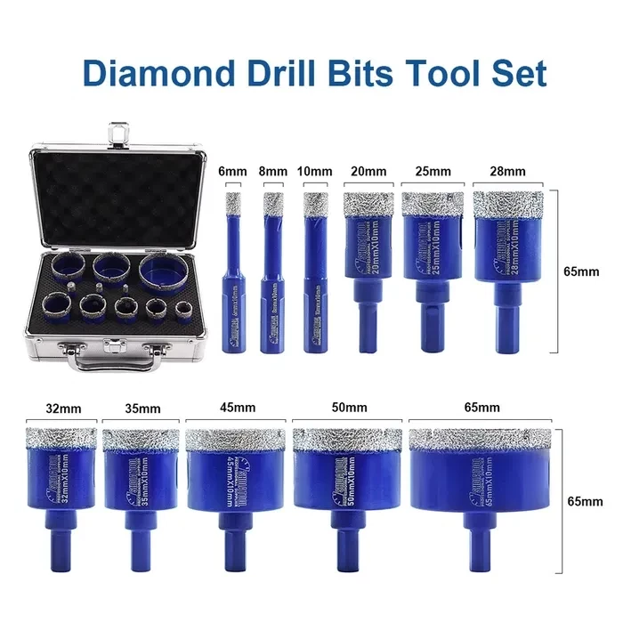 Set of professional diamond  drill bits SHDIATOOL