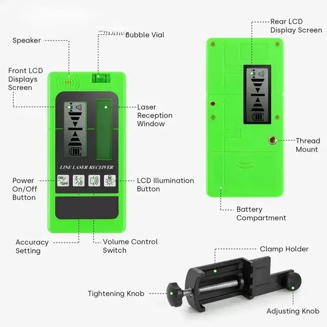 Receiver for laser level 50m