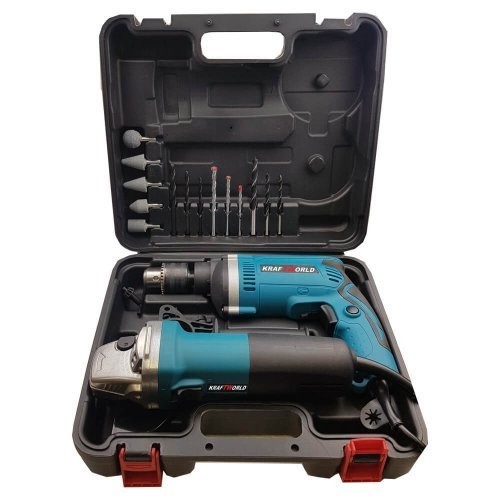 Angle grinder and hummer drill KraftWorld 1200W