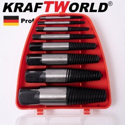 Bolt screw Extractors 8 parts Kraft