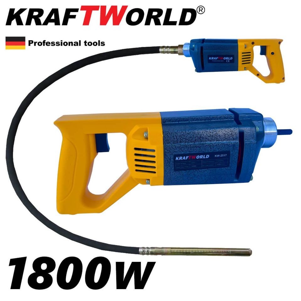 Needle Vibrator for Concrete Kraft 1800W